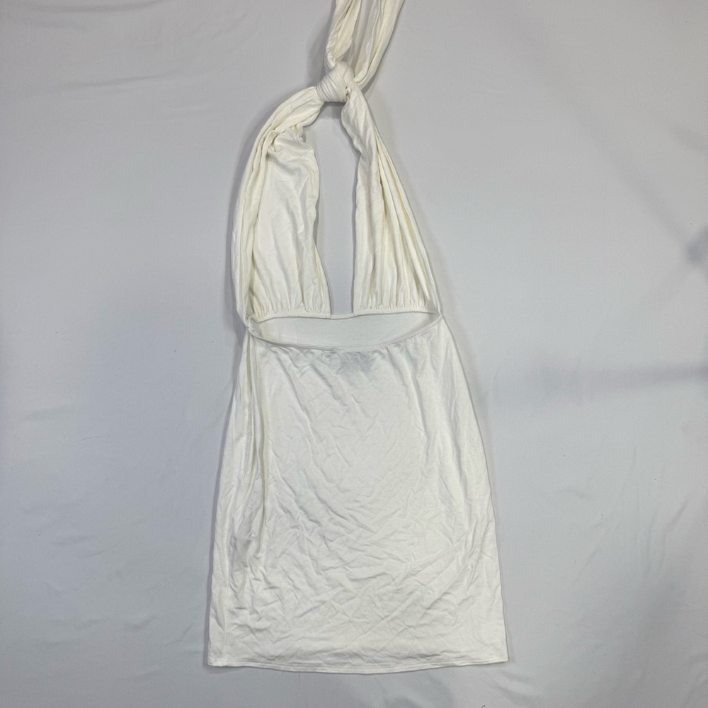 ASOS White Backless Halter Dress - Picture 4 of 6